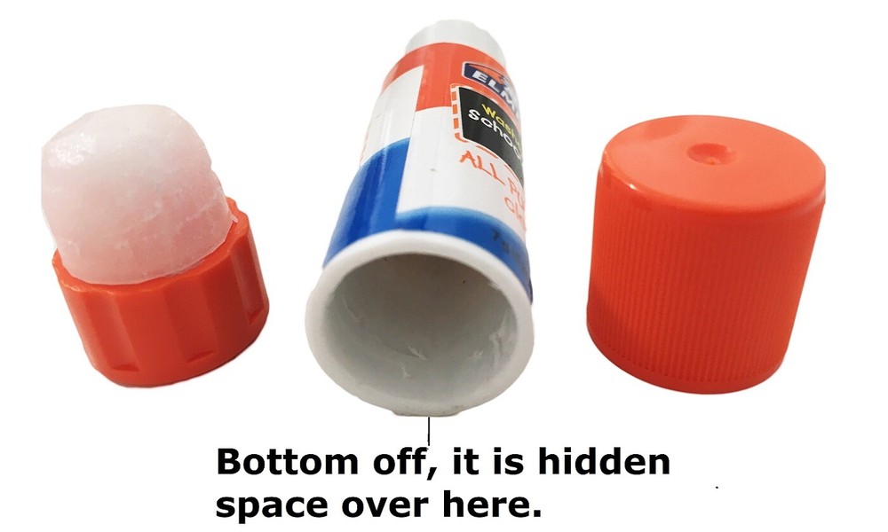 ELMER'S Washable School Glue Stick Diversion Safe Stash Can, Open From Bottom