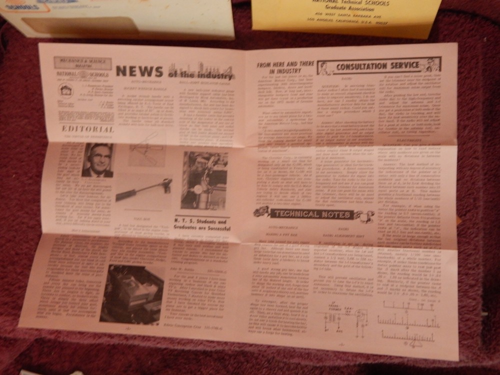Vintage National Technical Schools Graduate Association Application Packet
