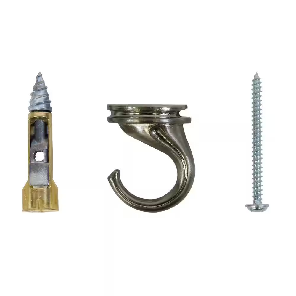 Brushed Nickel Ceiling Driller with Screw