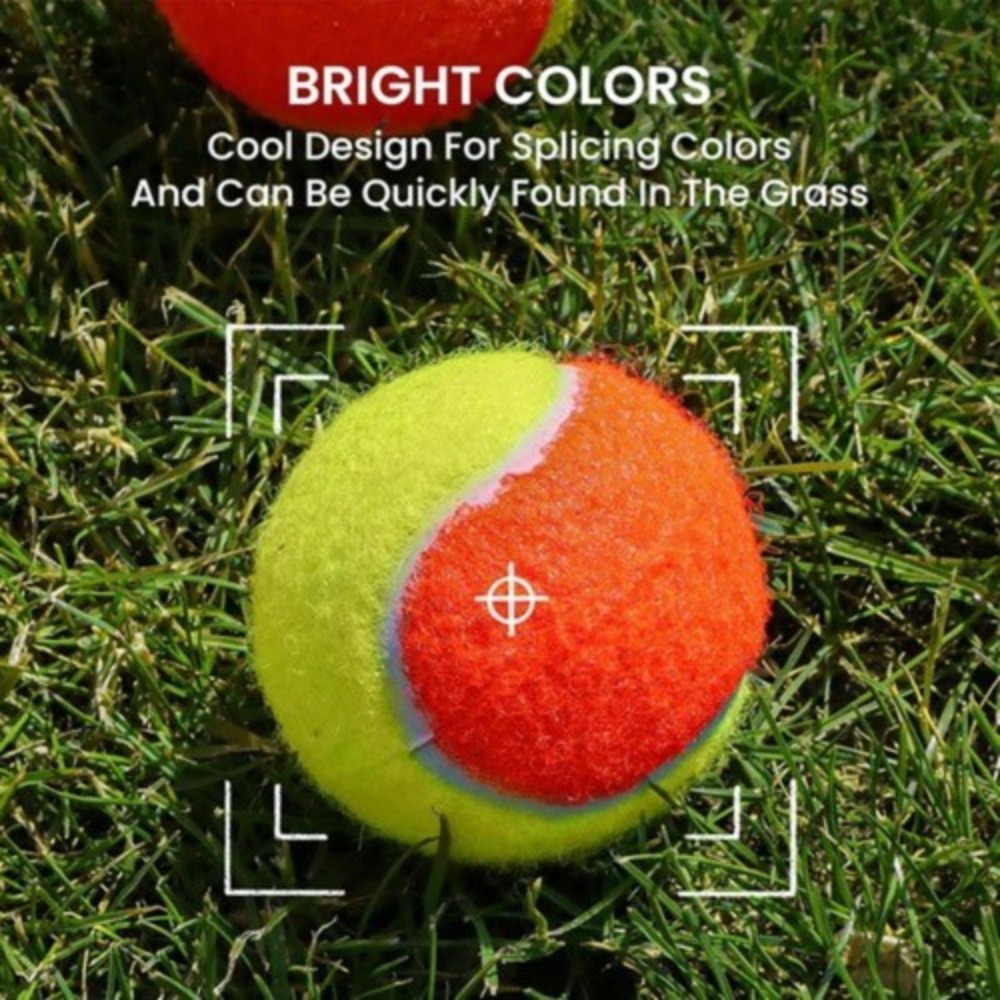 Kids Tennis Balls Soft Elastic Low Compression Stage Pressureless Bulk Training