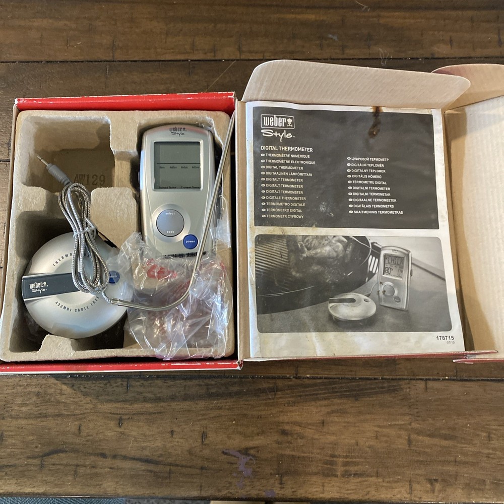 Weber Style Digital Thermometer 6438 Barbecue Beeper