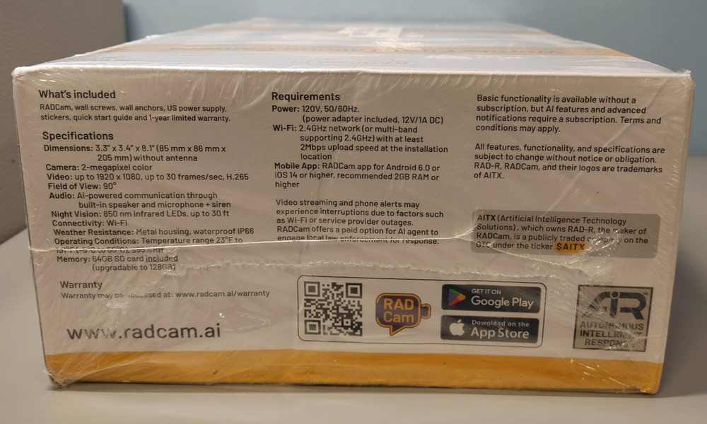 RADCam World’s First Talking AI Home Camera System | Smart Security System 3 Cam