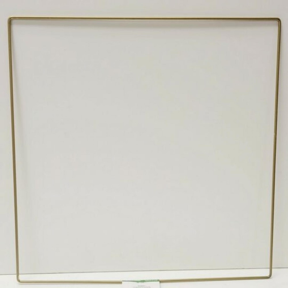 Gold Metal Wire Square Wreath Frame