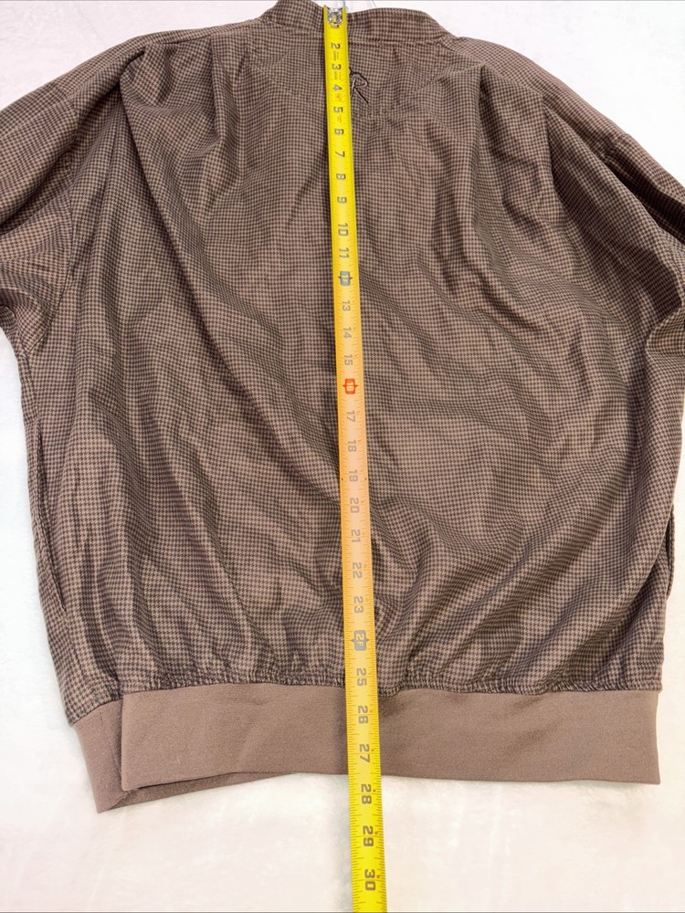 Zero restriction golf outerwear brown micro suede men’s medium 1/4 Snap pullover