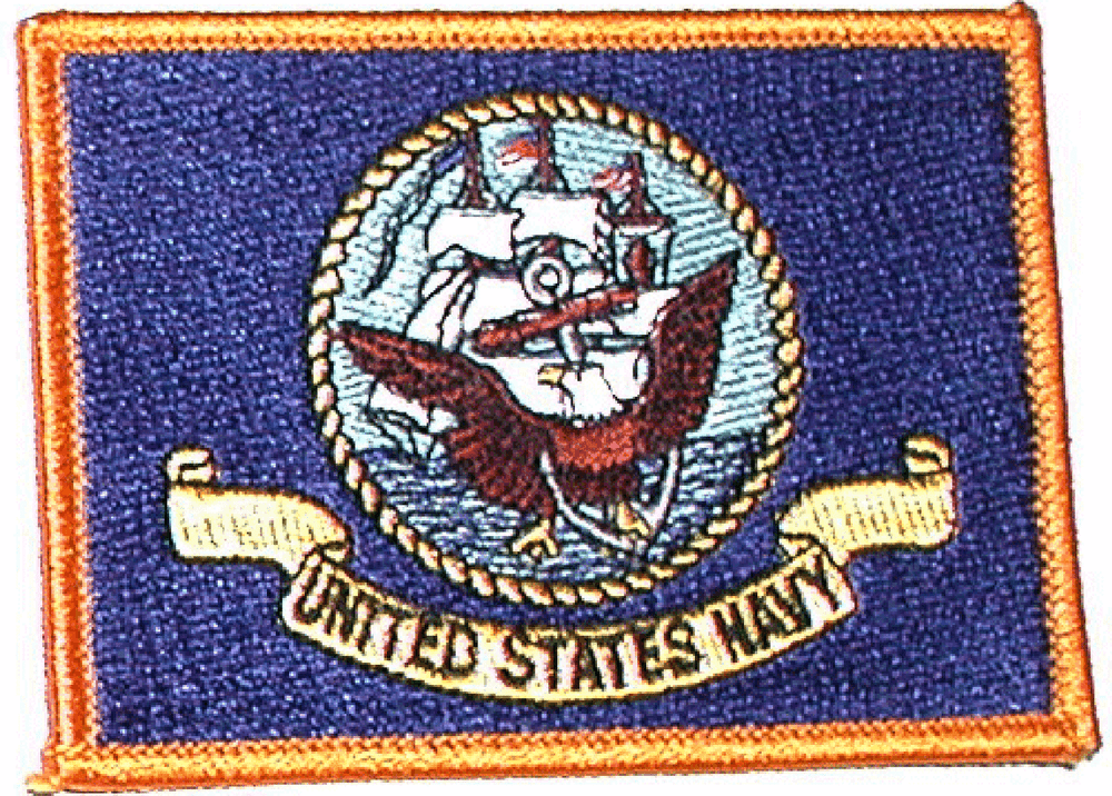 US Navy Flag Patch 3 1/2" X 2 1/2