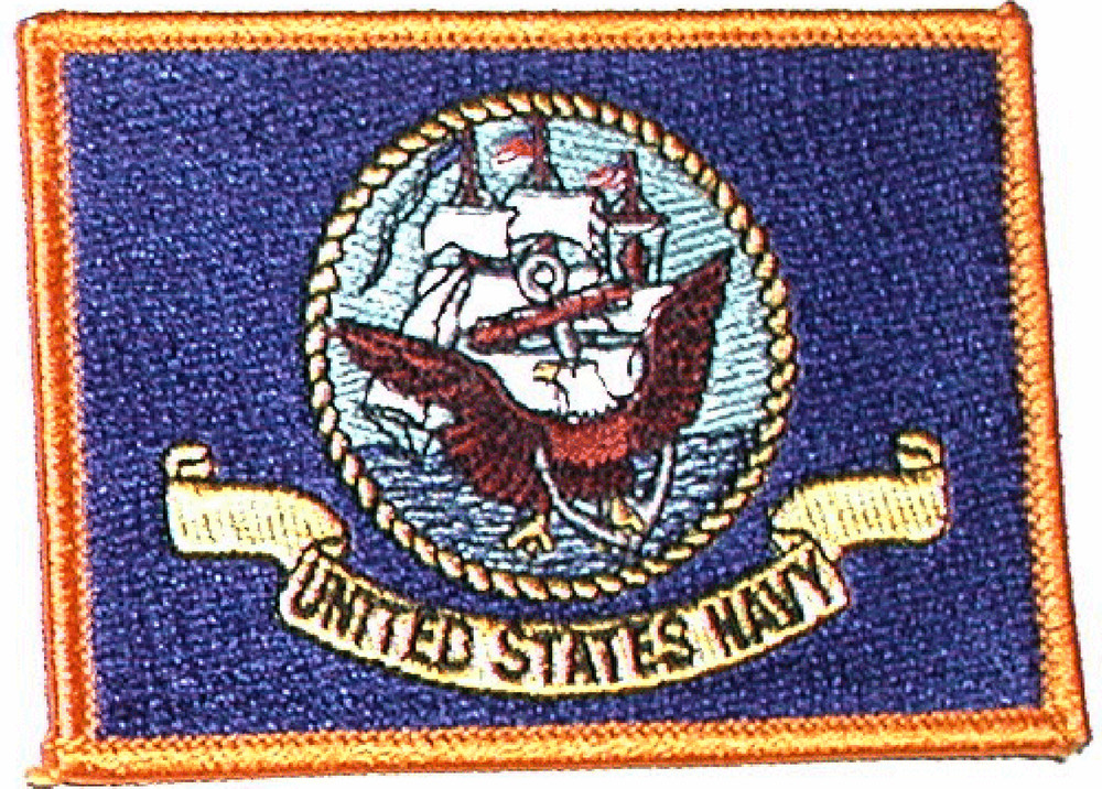 US Navy  Flag Patch 3 1/2" X 2 1/2
