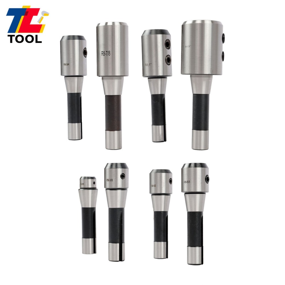 Precision End Mill Tool Holder R8 8 Pack Set for Milling Machine 202-5310