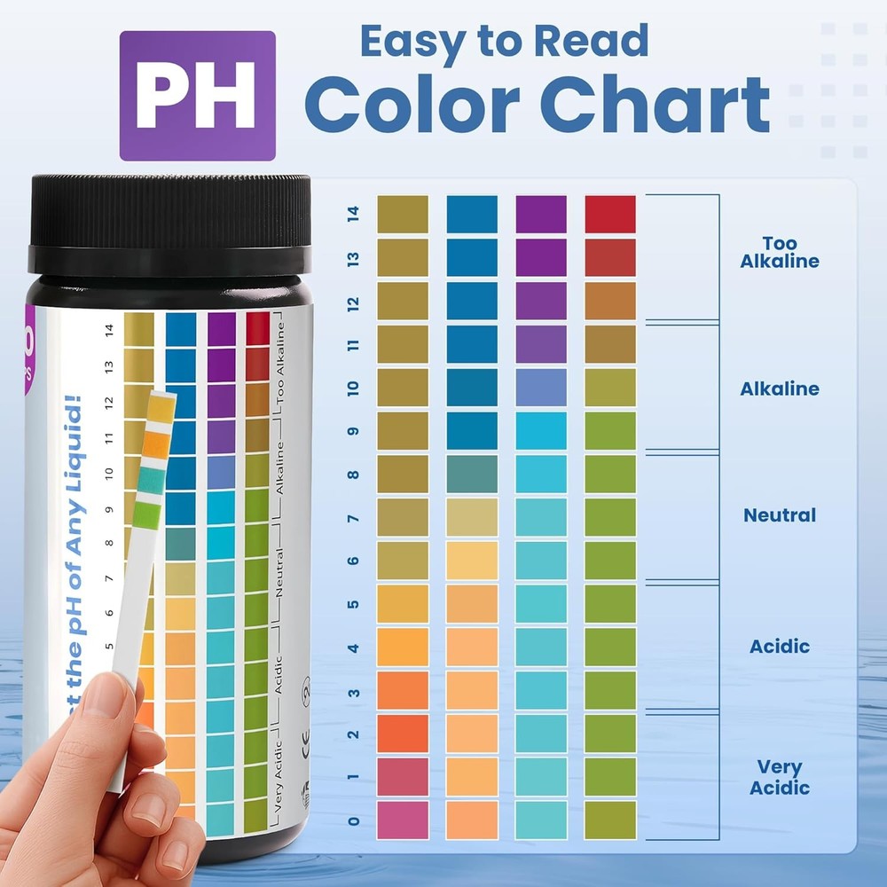 pH Test Strips 0-14 | 200 Universal Strips for Fast, Accurate pH Testing | Litmu