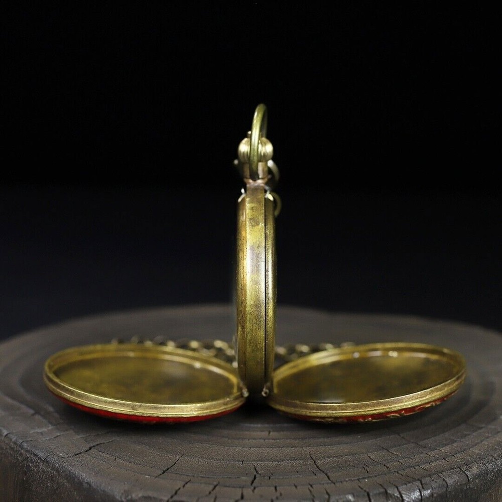Double copper mechanical pocket watch