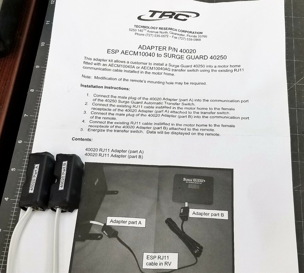 TRC 40020 Adapter Kit For Transfer Switch [Z4B4]