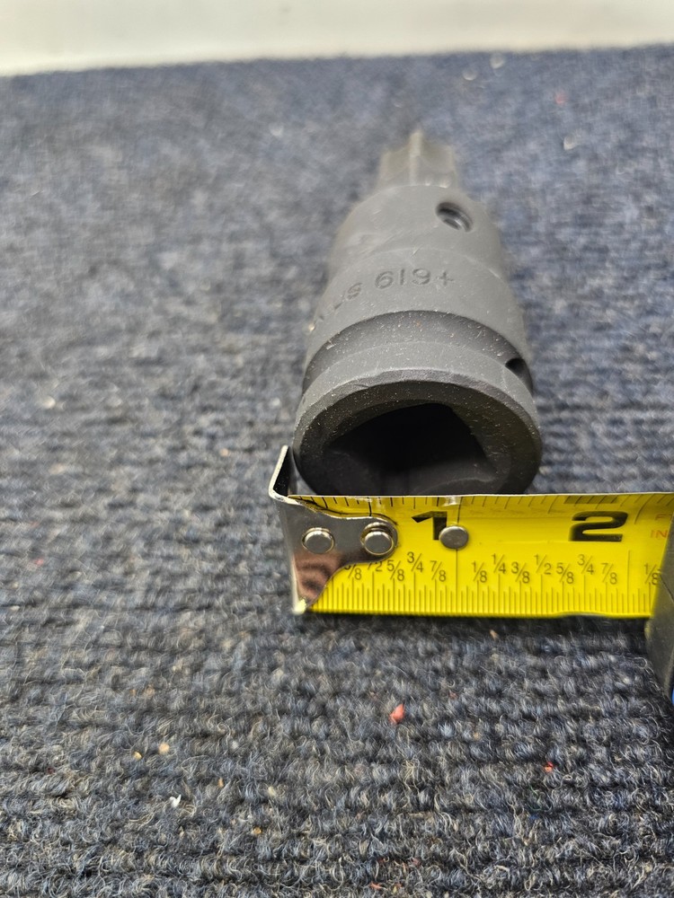 Genius Tools 619+: 3/4" Dr. 3/4" Hex Bit Socket, 80mmL (CR-Mo)