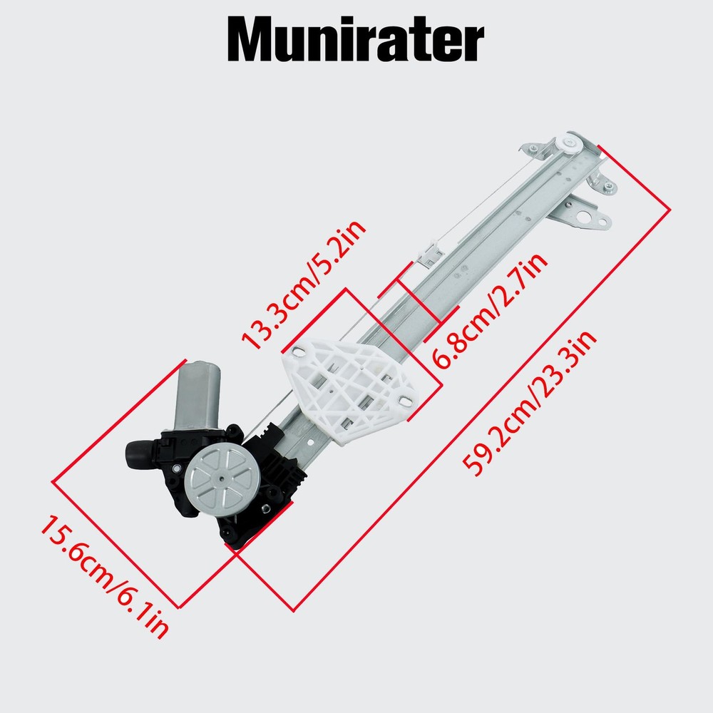 Front Left Power Window Regulator with Motor Replacement for Accord 2008-2012