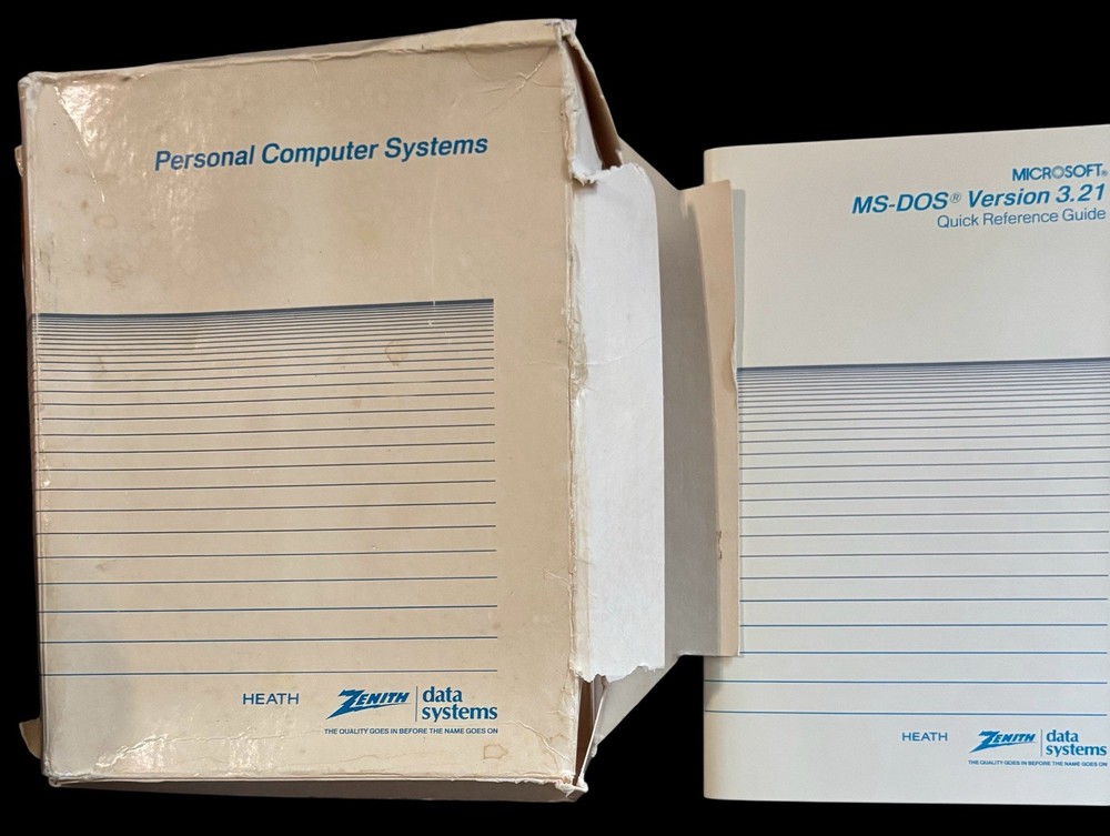 Vintage 1987 Microsoft MS-DOS Software 3.5 Disk, User’s, And Reference Guide