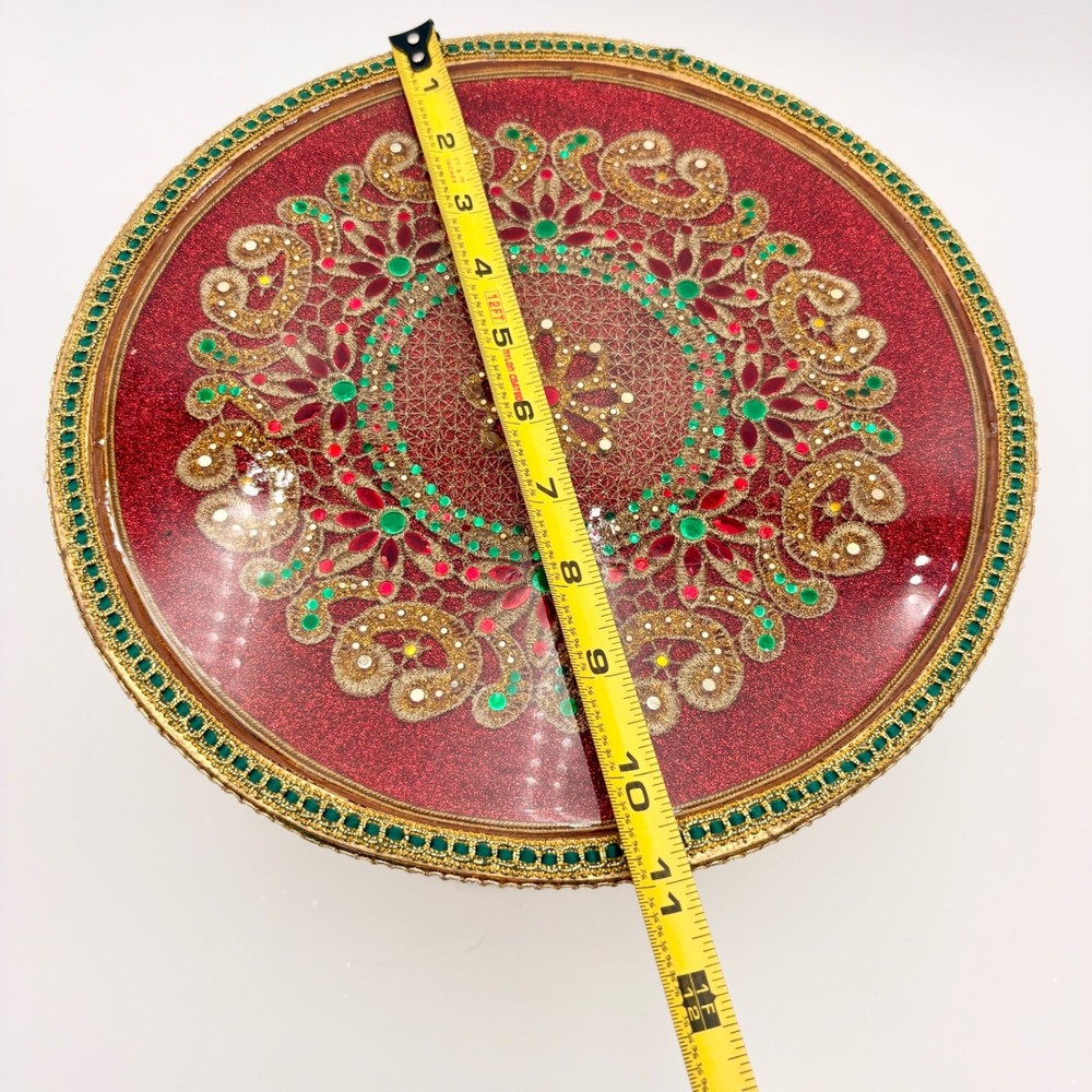 Katherine's Collection Christmas Castle Cake Plate Stand