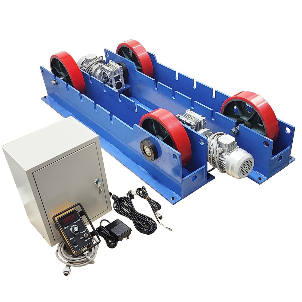 220V 3-Ton Double Power Line-control Welding Turning Roller Welding Bench