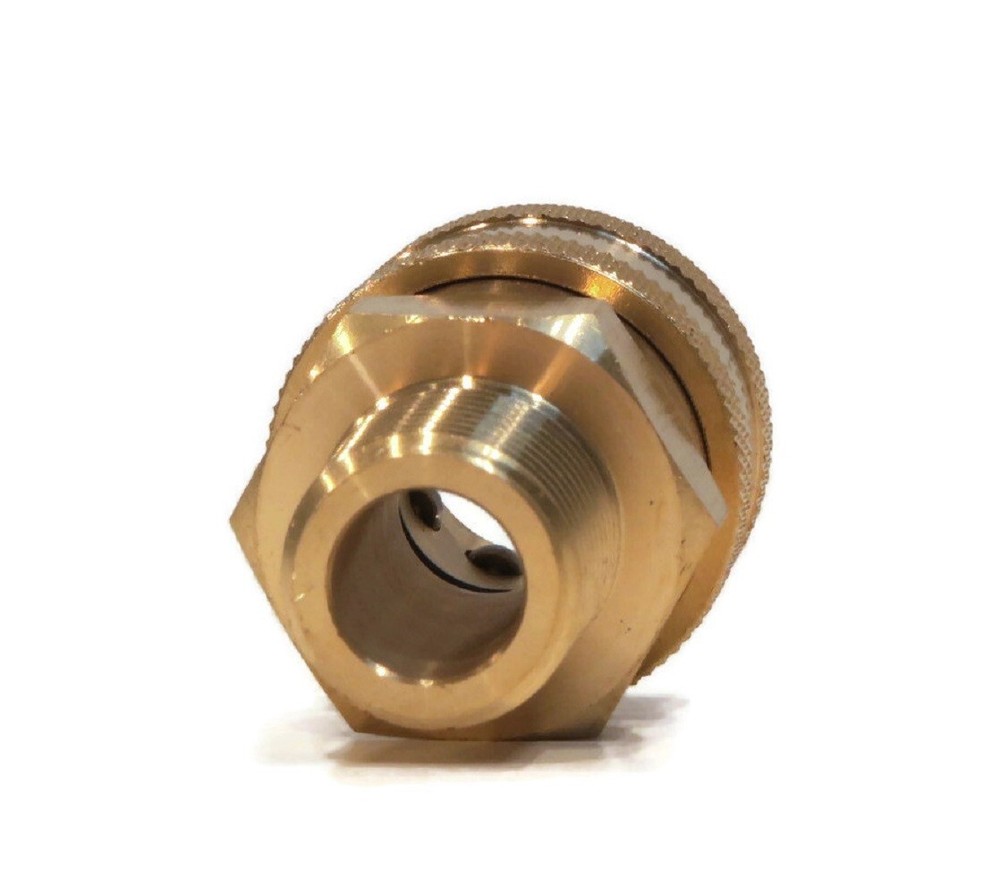 3/8" MPT Brass Quick Connect Coupler for Quickly Disconnecting Hose Lines Socket