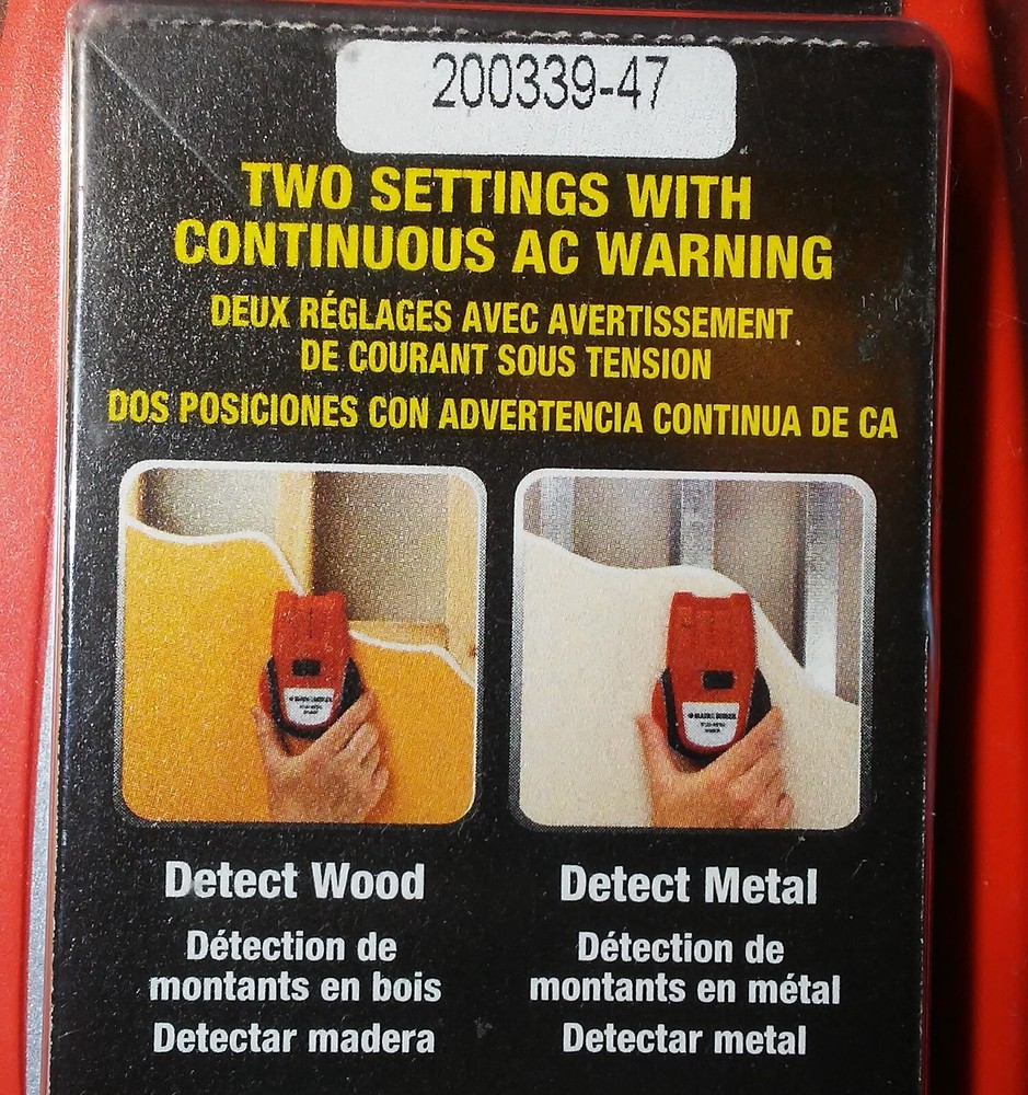 Black & Decker Stud Finder Wood Steel Electrical BDL152S