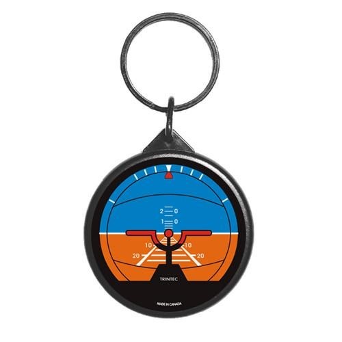 Trintec 2" Classic Artificial Horizon Round Keychain - KCR63