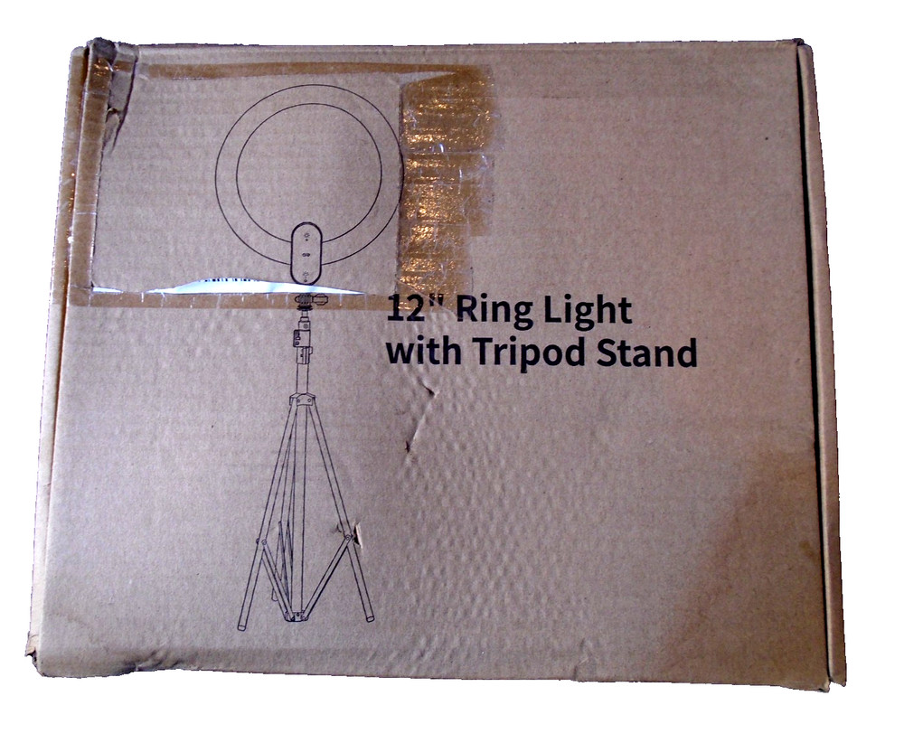 QEUOOIY 12" Selfie Ring Light with 63" Tripod