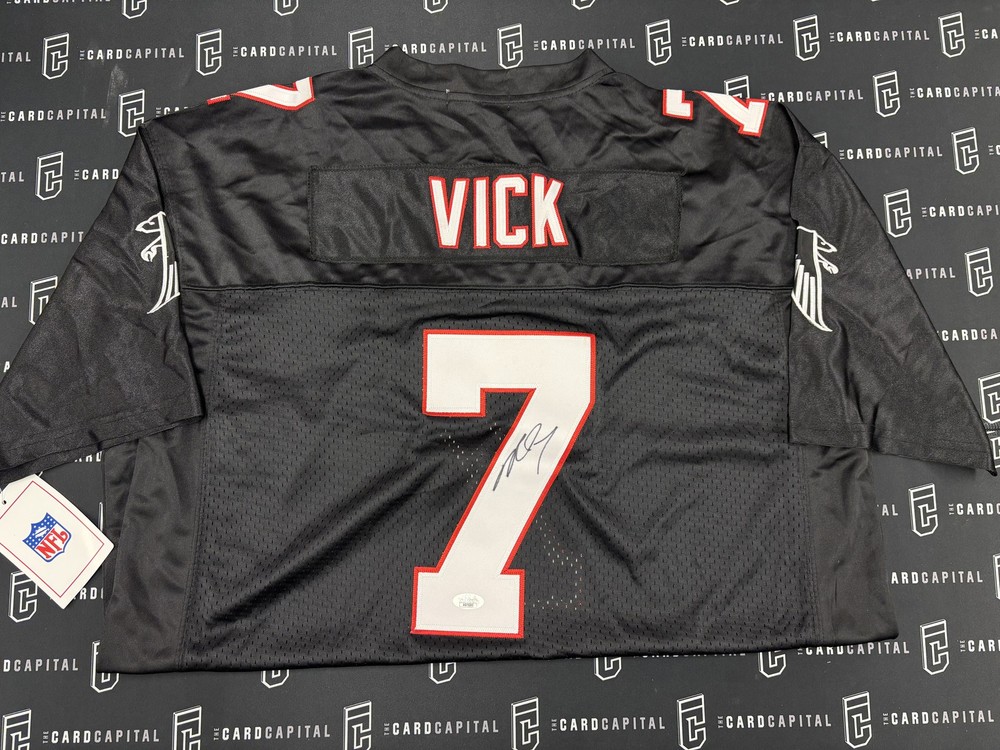 Michael Vick Signed Jersey Falcons Black Home JSA