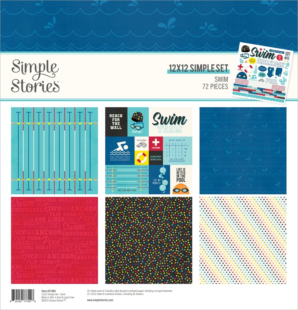 Simple Stories Collection Kit 12"X12"-Swim