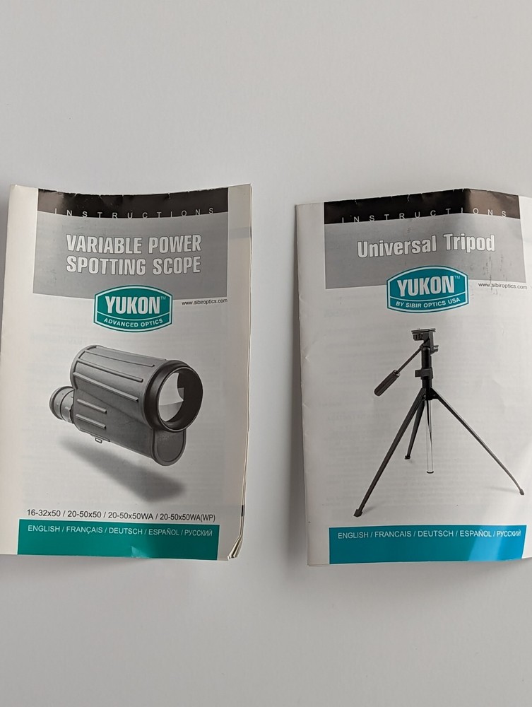 Yukon Variable Power Spotting Scope with Tripod and Carrying Case