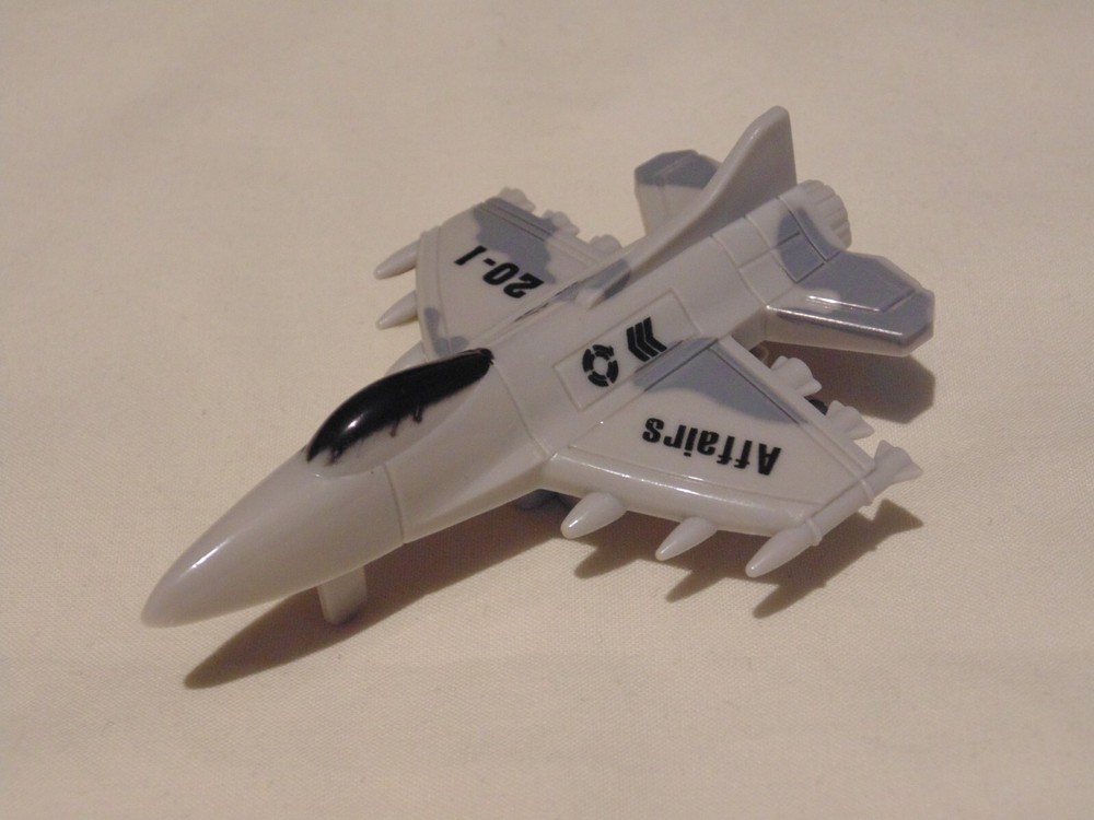 Naval Force Jet Fighter Bundle – Simple Plastic Toy with Pull Back Action – Used