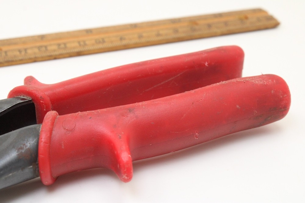 MAC Tools TS2 10" Red Rubber Handle Cuts Left Straight Tin Snips USA