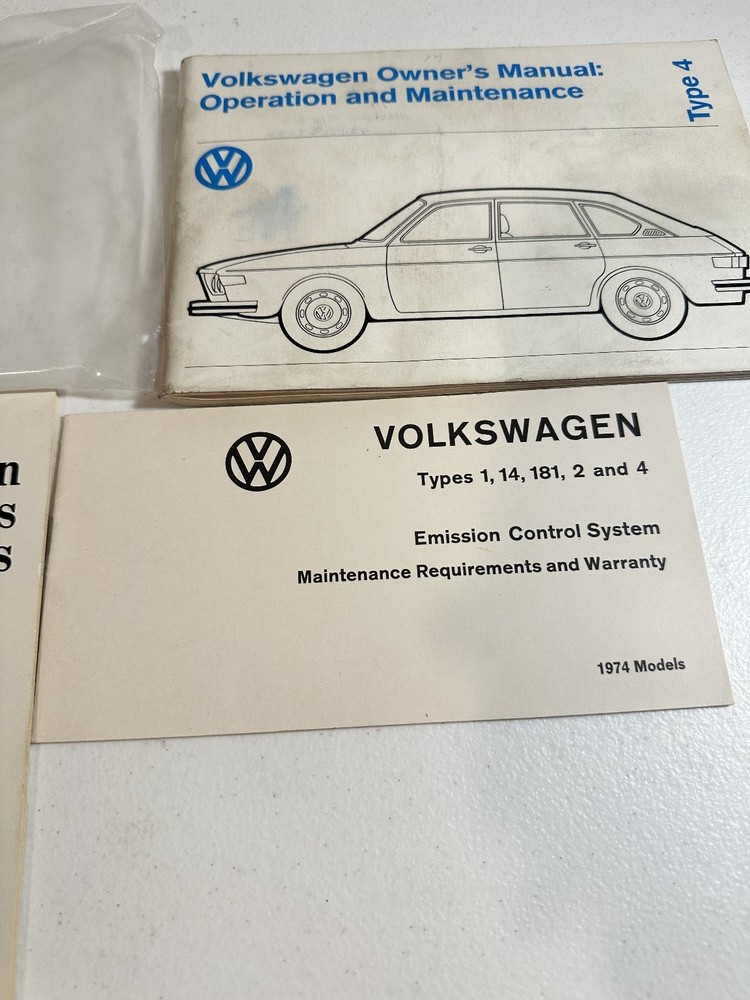 1974 Volkswagen Type 4 Owner's Manual Set