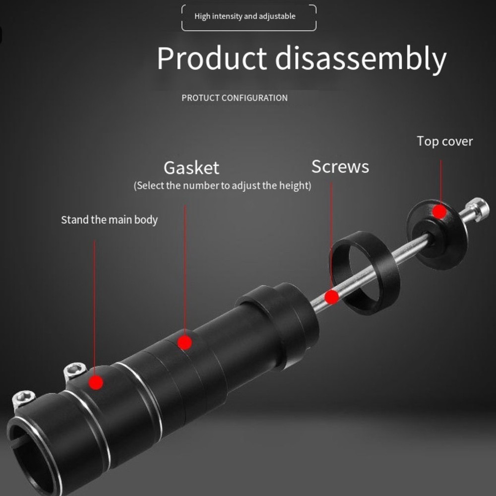 Adjustable Height Bike Handlebar Extender For Comfortable Cycling Experience