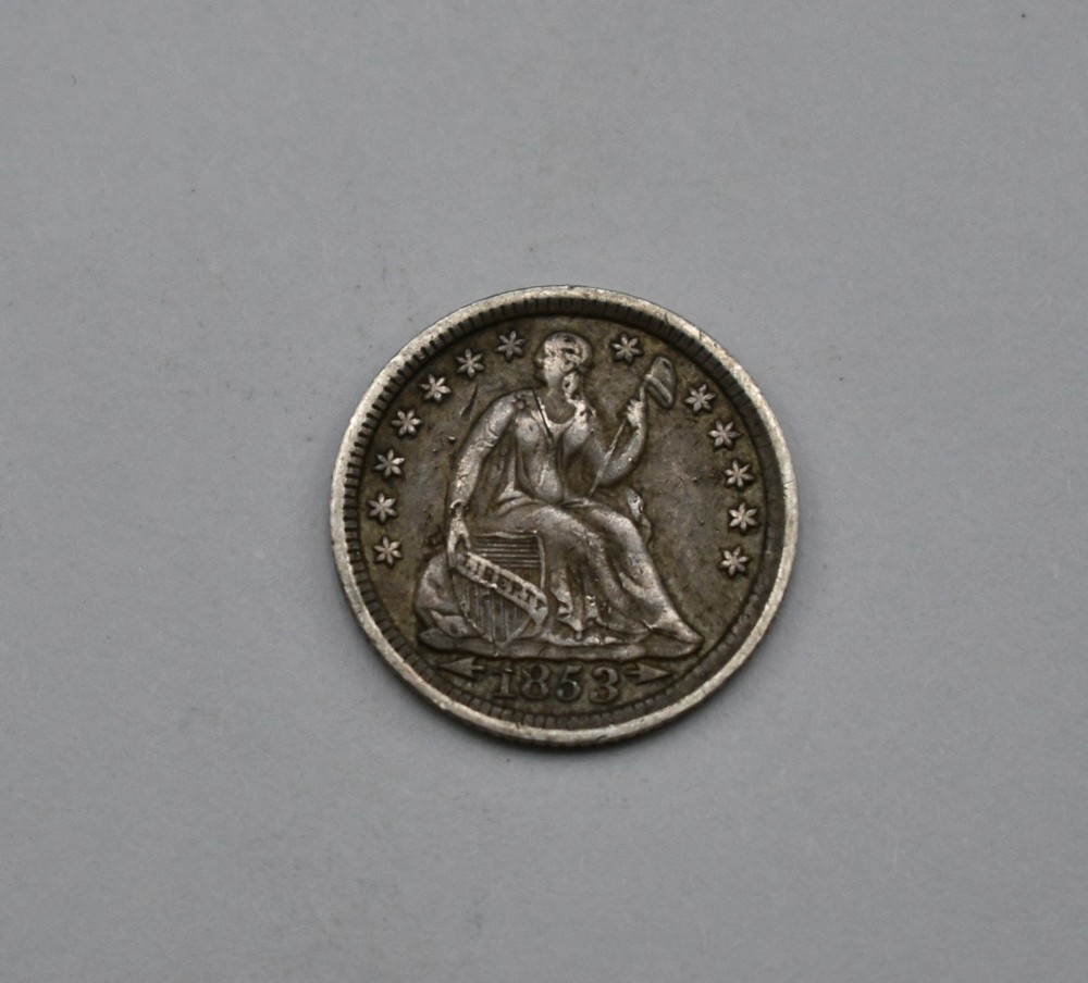 1853 Seated Liberty Half Dime #EB12675