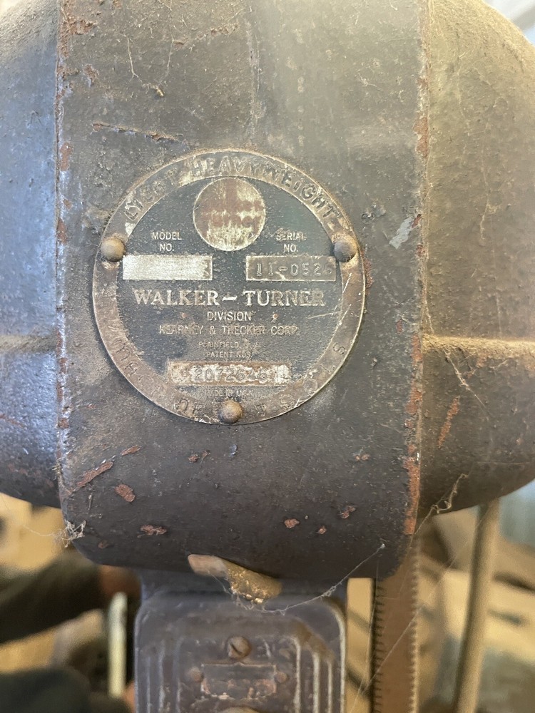 Walker-Turner Heavy Duty Industrial Drill Press ￼