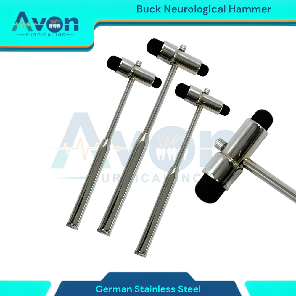 Neuro Reflex Testing Examination Buck Hammer with German Stainless Steel Handle