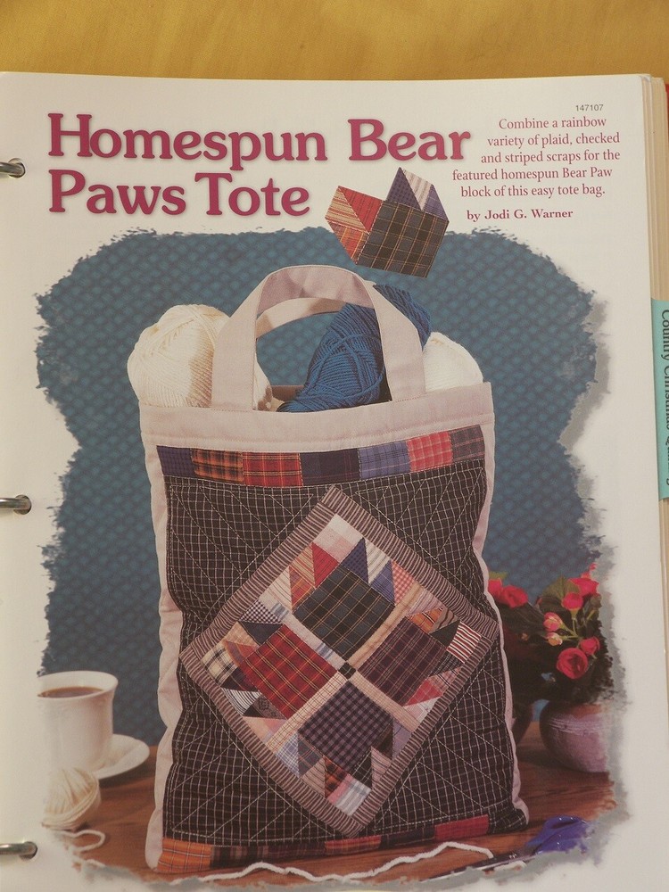 58 Patterns w/ Plastic Templates Creative Scrap Quilting House of White Birches