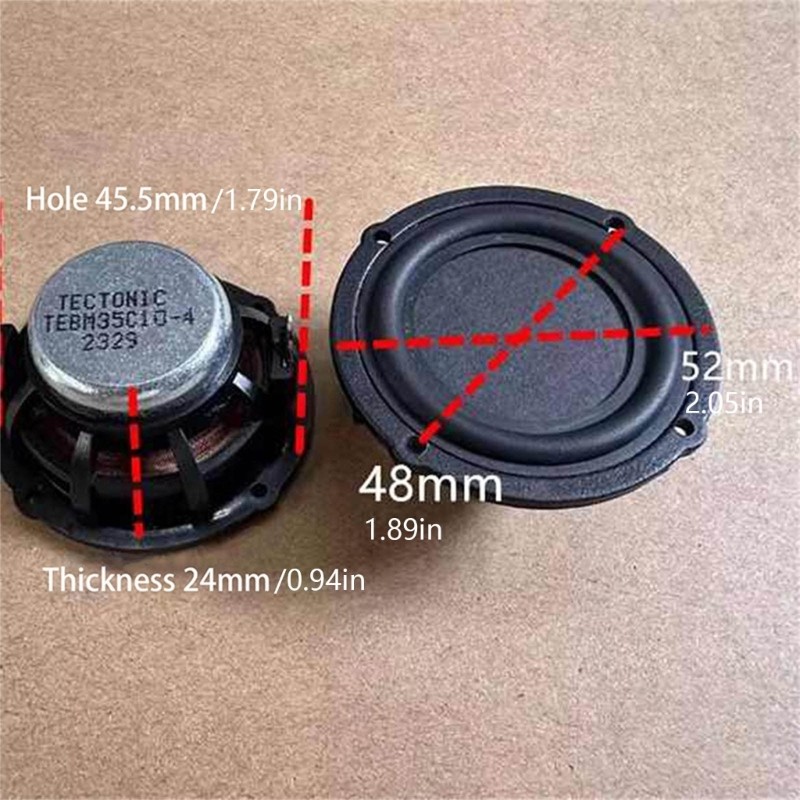 Tight 2 Inch Flat Panel Speaker 24mm Height High Sensitivity For Desktop Systems