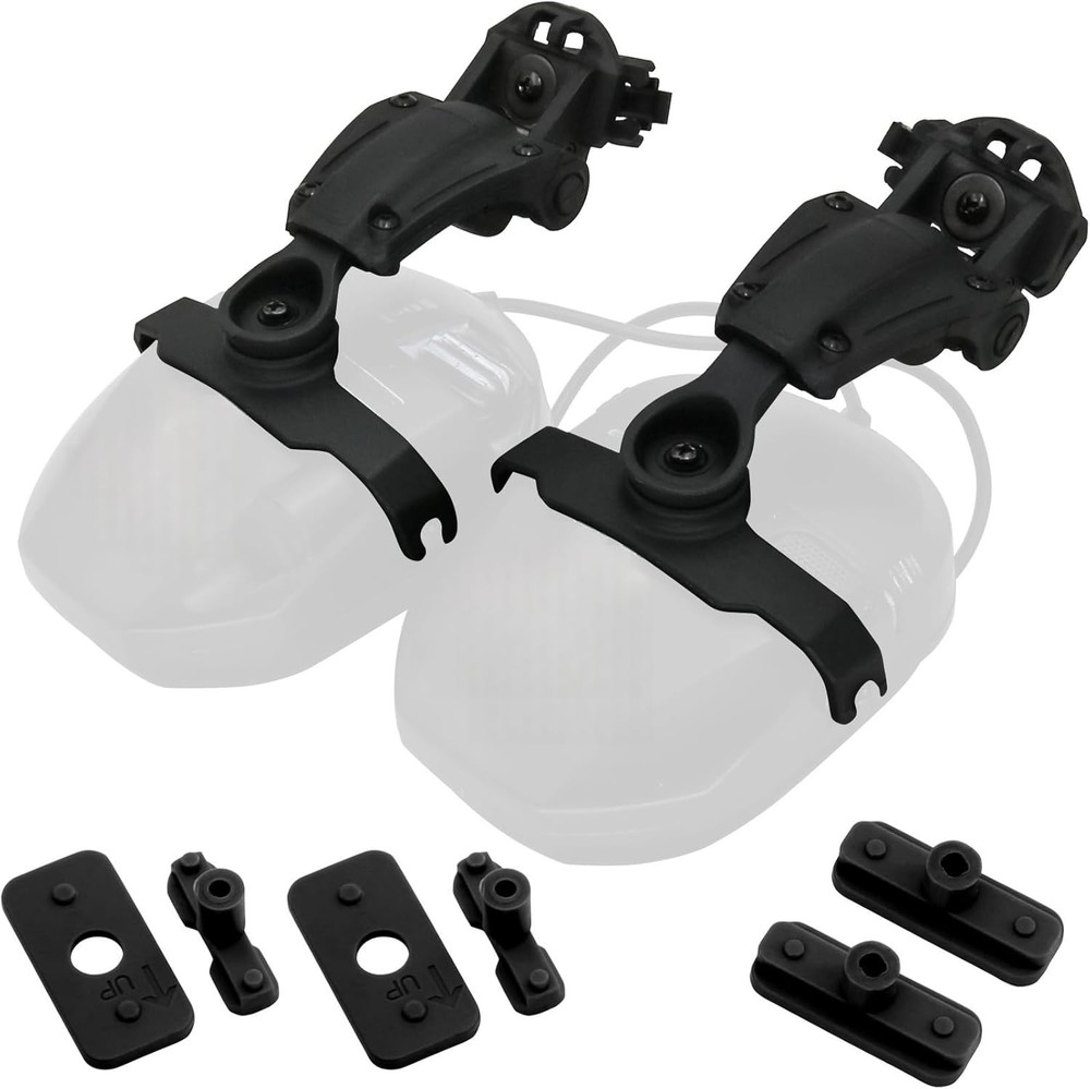 HEARFALCOM Tactical Helmet ARC Rail Adapter for Walker Earmuffs