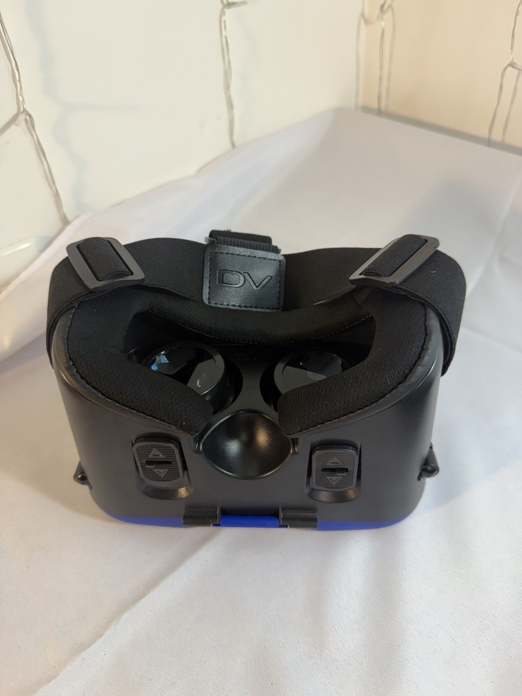 Universal VR Headset for Smartphone w/ Head Strap & Earphone Black Blue