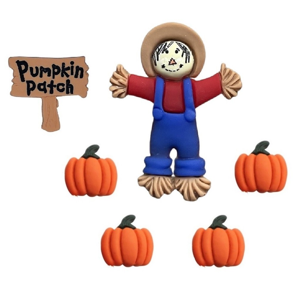 Pumpkin Patch - Shelly's Buttons - Flat Back - Autumn / Fall - Craft Scrap Sew
