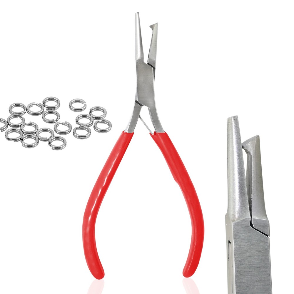 AA Pro: Mini Split Ring Plier Fishing Pliers Useful Tools 5" Hook Remover Red