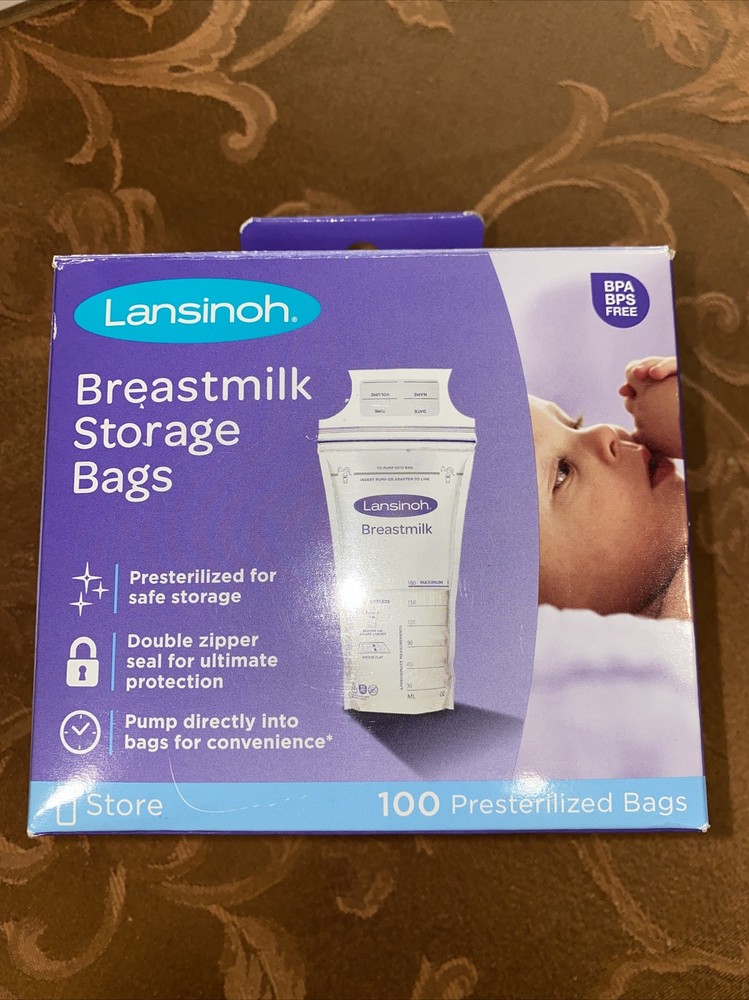 Lansinoh Breastmilk Storage Bags, 100 Count