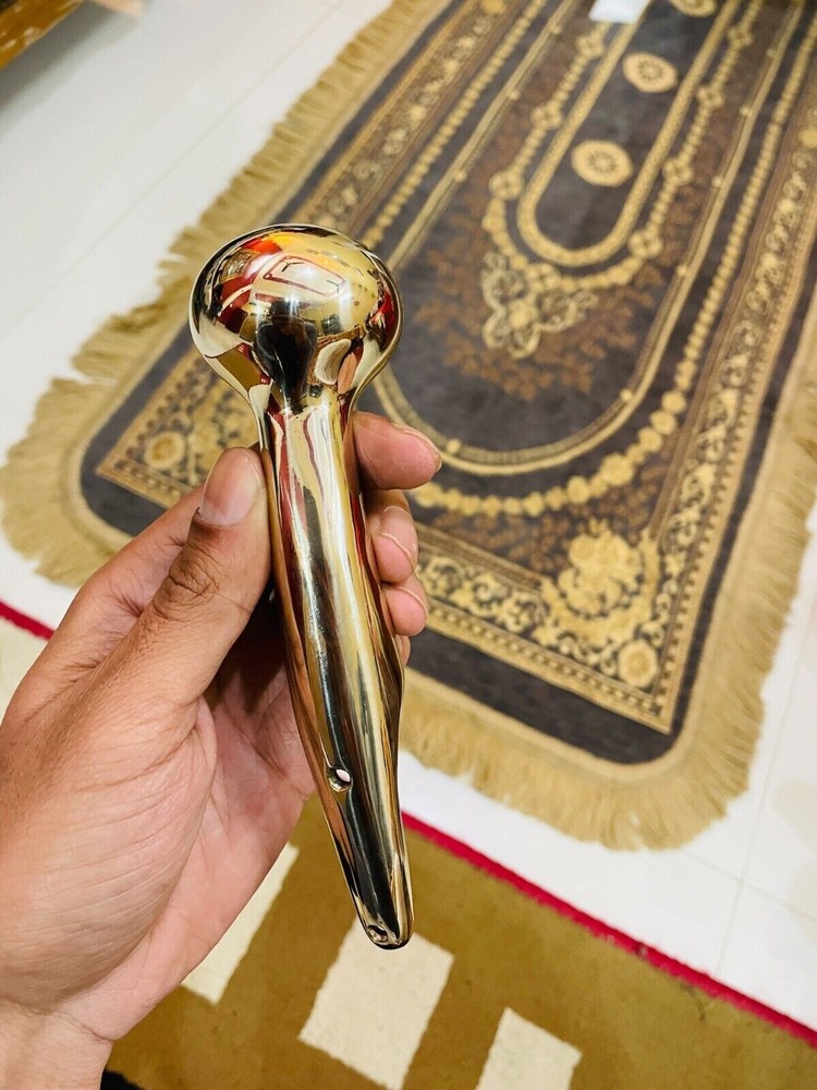 Solid Brass Head ONE (1) Hames Chromed Walking Stick Vintage Cane Handle Traditi