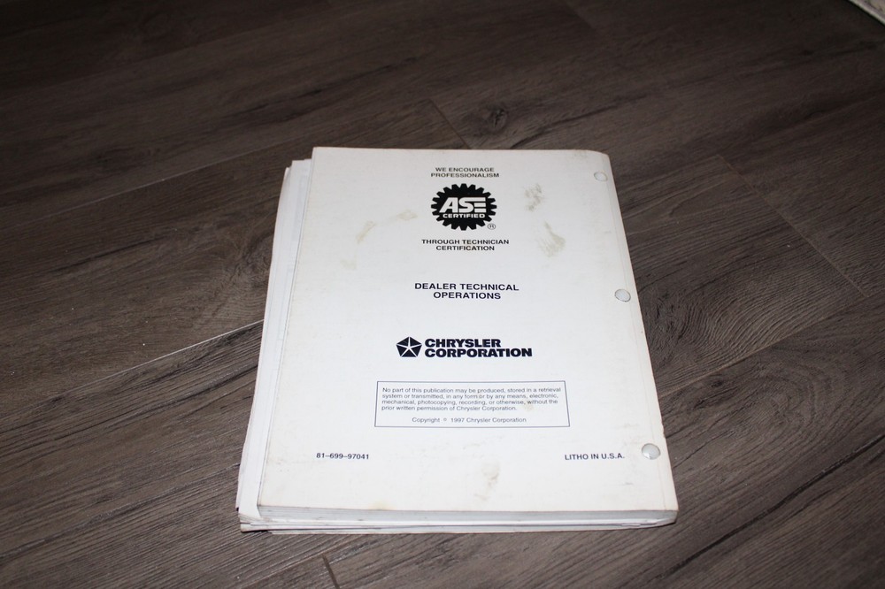 Mopar Noise, Vibration & Harshness training manual NVH 1997