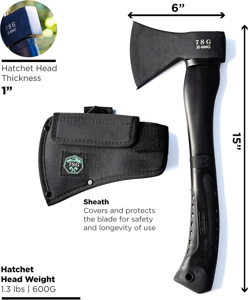 Camping Axe - Camping Hatchet with Sheath -Survival Throwing Axe - Survival Hatc