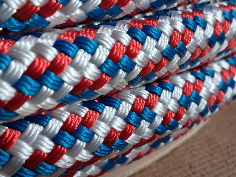 9/16 x 100 ft. Double Braid-Yacht Braid Polyester Rope. RWB