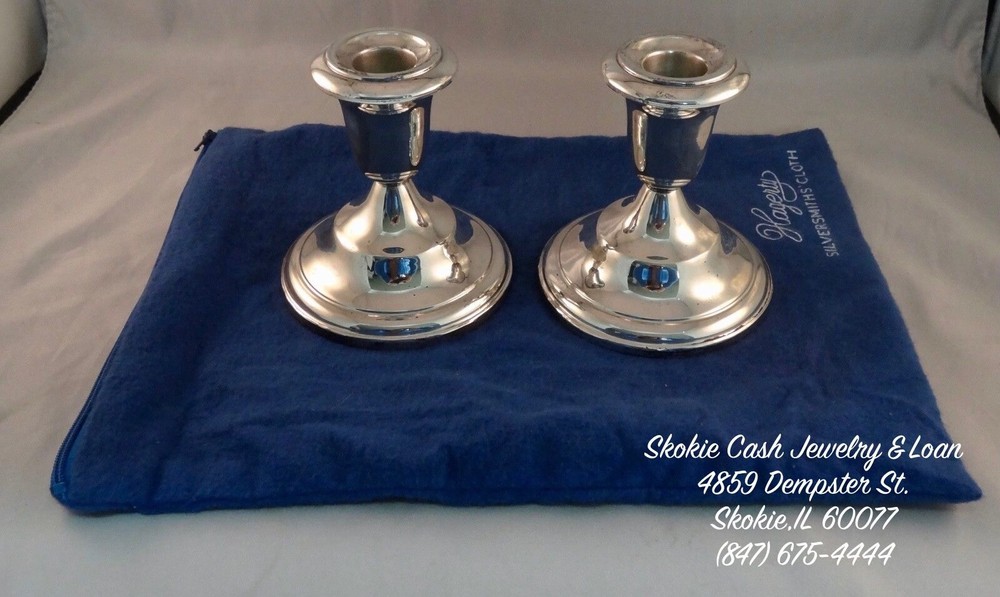 Weighted Sterling Candlesticks (752.5 Grams)