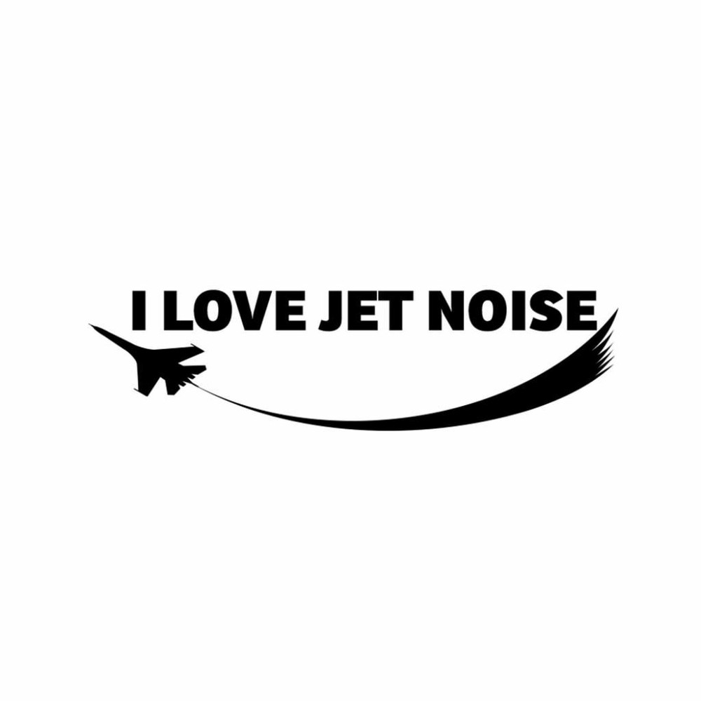 I LOVE JET NOISE Aviation Decal Sticker
