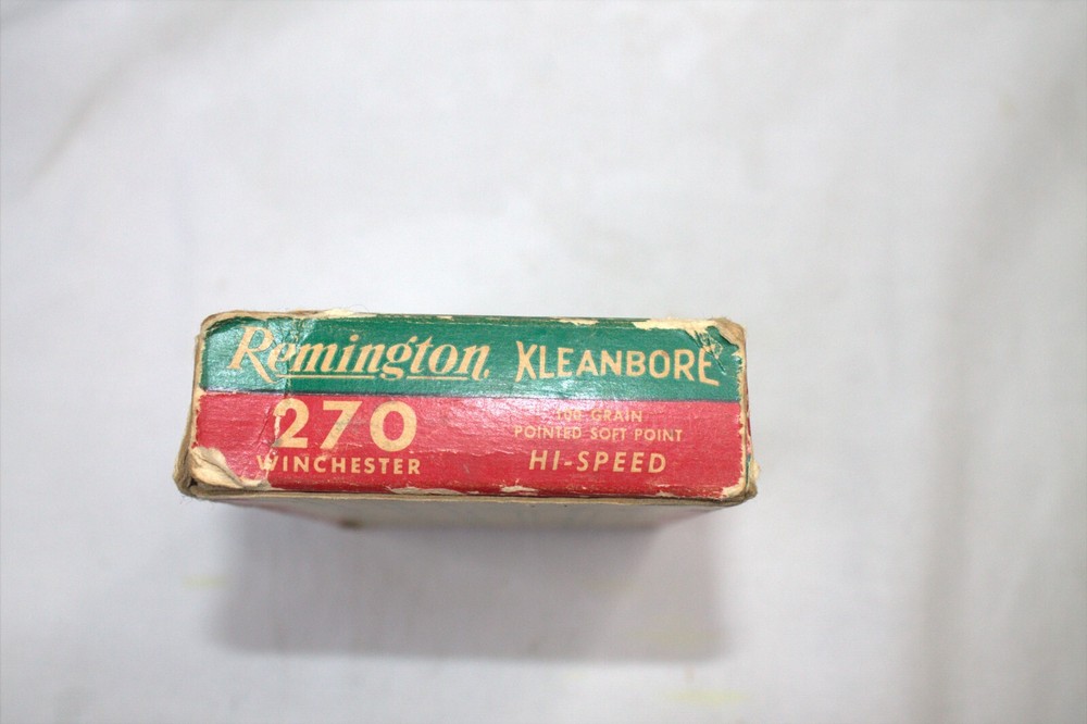 Kleanbore .270 Winchester ammo Shell Box EMPTY Vintage 100 Grain soft Point