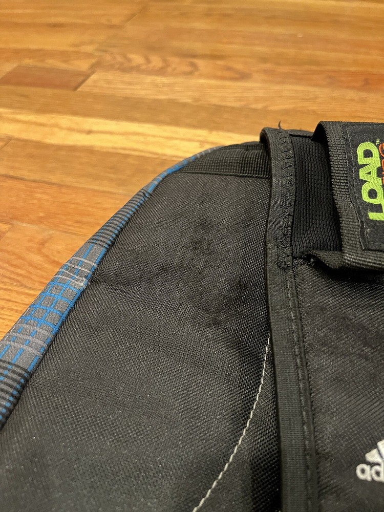 Adidas Load Spring Plaid Backpack Book Bag Laptop CPU Storage Pockets