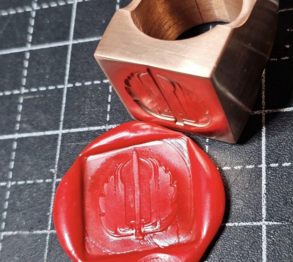 Copper Strider Signet Slugger Ring