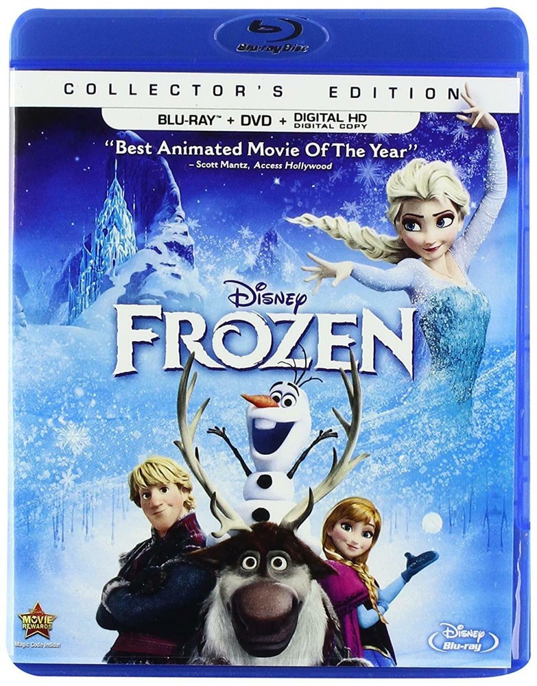 FROZEN (Blu-Ray/DVD, 2014, 2-Disc Set)